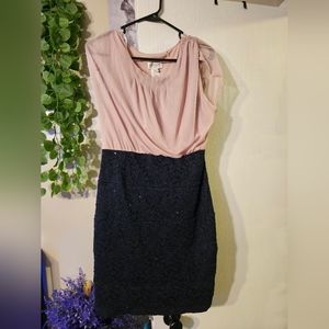 Enfocus studio pink and blue pencil dress size 14